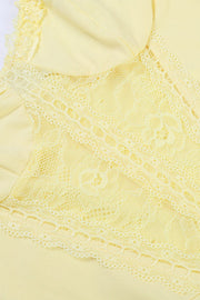 Lace Sheer Tube Sleeveless Mini Dress