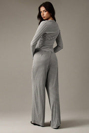 Stripe Button Cord Easy Two Piece Set