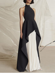 Two Piece Pleated Skirt And Top Set