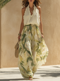 Lysandra™ | Elegant Fluid Set with Floral Print