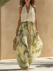 Lysandra™ | Elegant Fluid Set with Floral Print