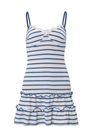 Fresh Striped Color Block MIni Dress