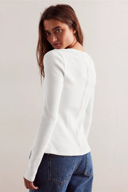 Ribbed Fitted Button Front Cardigan