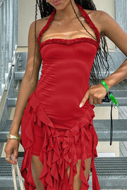Fringe Corset Bodycon Mini Dress
