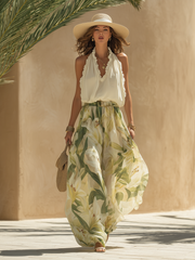 Lysandra™ | Elegant Fluid Set with Floral Print