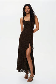 Elegant Lace Backless Maxi Dress