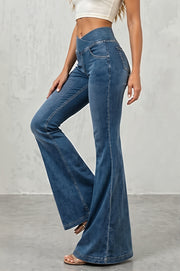 High Waist Stretchy Flare Jeans
