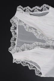 Sexy Lace Trim Tie Back Slim Skirt Set