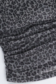 Leopard Mesh Layered Cami Top
