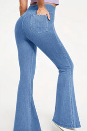High Waist Stretchy Flare Jeans
