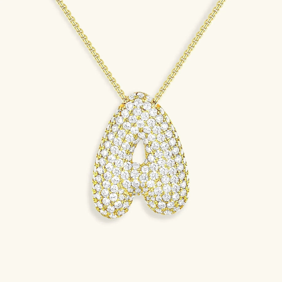 Bubble Initial Necklace