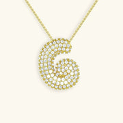 Bubble Initial Necklace