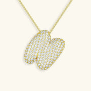 Bubble Initial Necklace