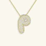 Bubble Initial Necklace