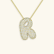 Bubble Initial Necklace