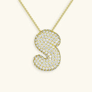 Bubble Initial Necklace