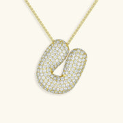 Bubble Initial Necklace