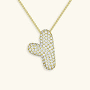 Bubble Initial Necklace