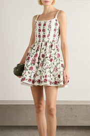 Lace Floral Cami A Line Boho Dress
