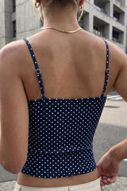 Polka Dot Fitted Cami Top