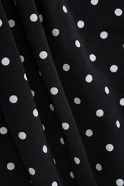 Polka Dot Open Back Maxi Dress