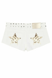 Y2K Hot Star Print Denim Shorts