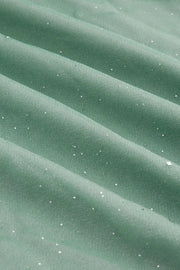 Shiny Flouncy Ribbon Elegant Maxi Dress