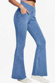 High Waist Stretchy Flare Jeans