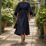 Astrid-Hope Belted Midi Dress