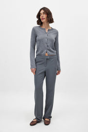 Low-waisted suit trousers
