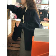 Wool Blends Vintage Korean Streetwear Overcoat